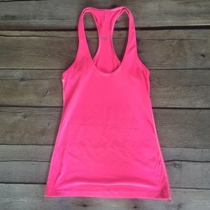 Lululemon pink Racerback fitted tank